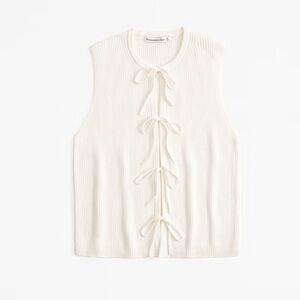 Tie front sweater vest Abercrombie